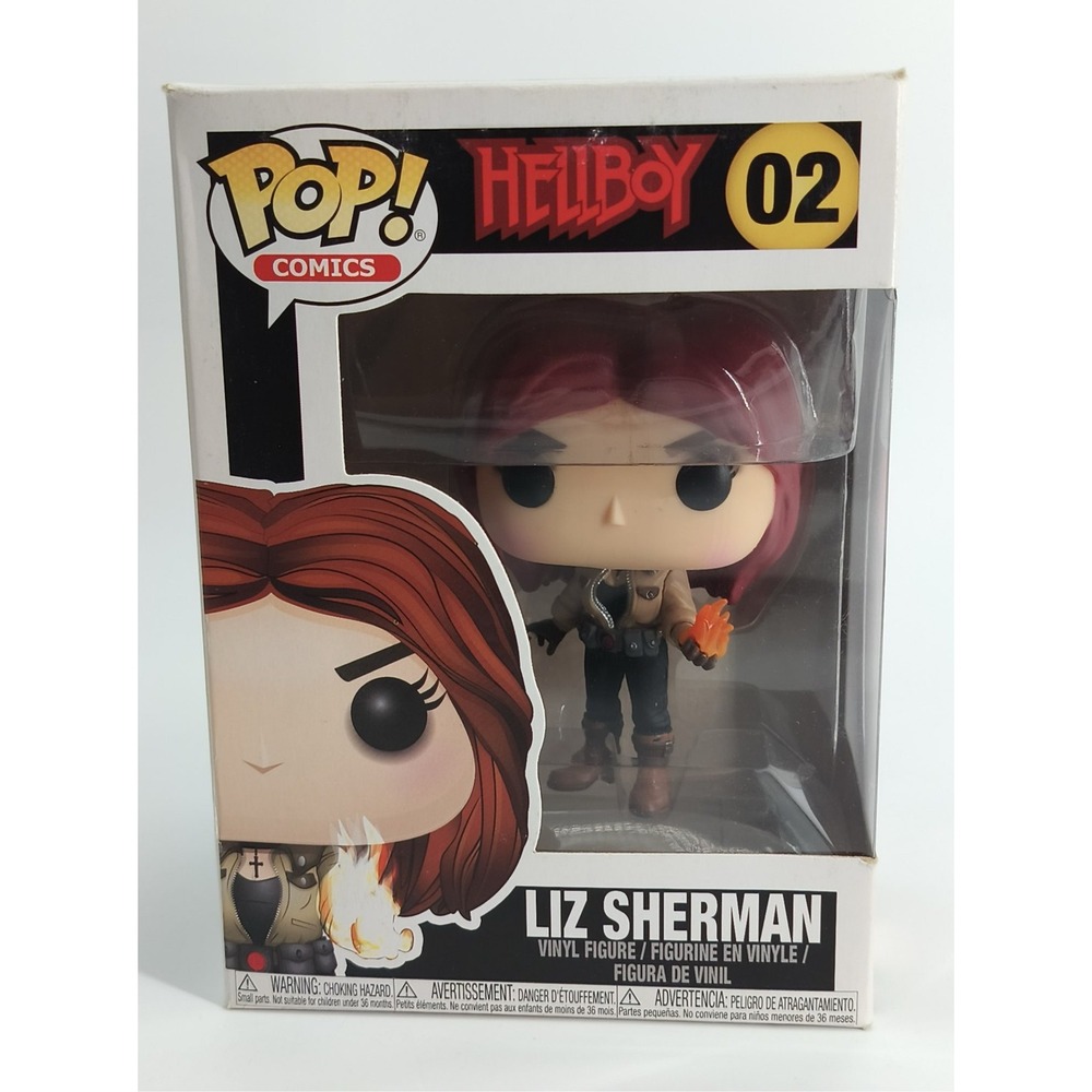 Funko Pop Hellboy Liz Sherman #02 Vinyl Figure Comics Series 2017 Pre-Owned Boxe